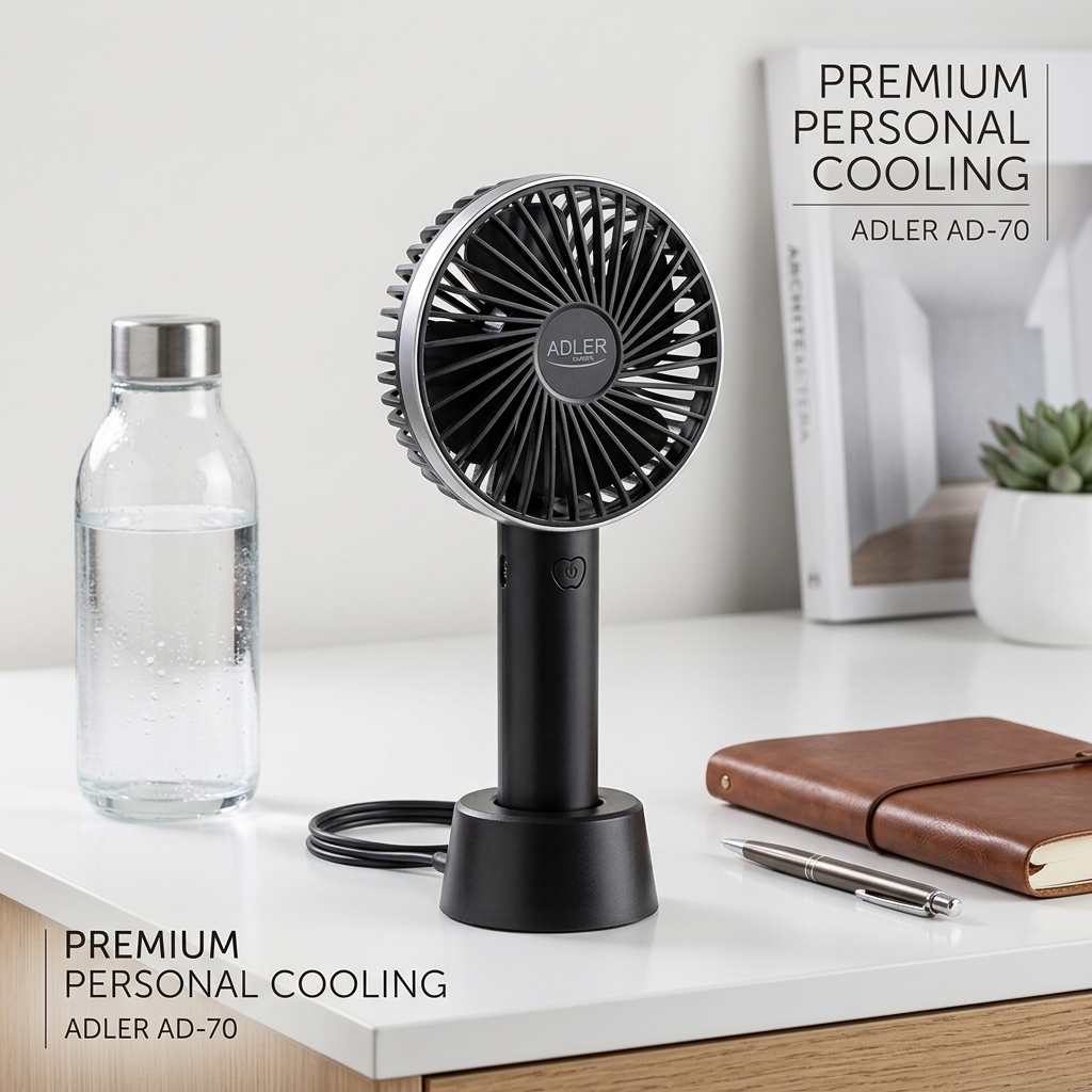 Mini Fan Very Stylish Rechargeable Hand Fan Usb Lithium Battery - Charger Fan (4631)